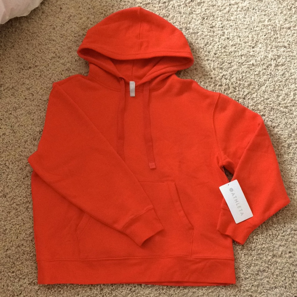 Red/Orange Athleta 24/7 hoodie